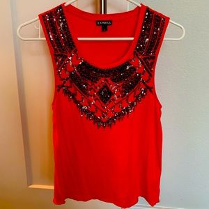 Beaded tank top- Express